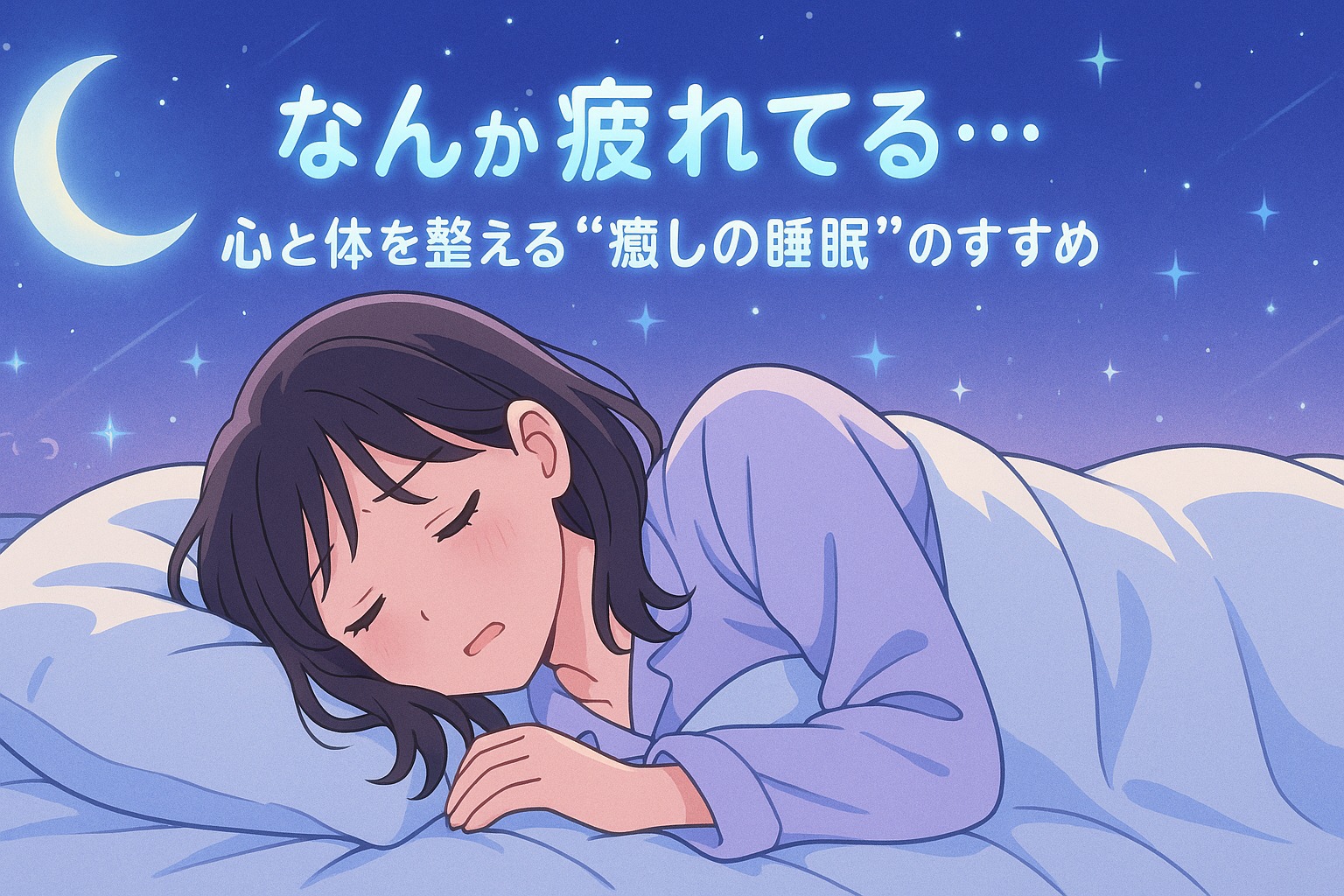 「なんか疲れてる…」が消えていく🌙心と体を整える“癒しの睡眠”のすすめ