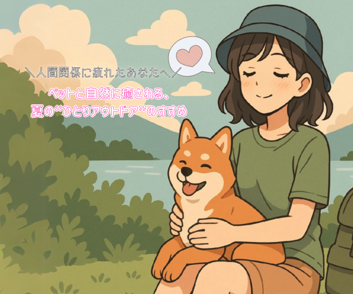 人間関係に疲れたあなたへ。ペットと自然に癒される、夏の“ひとりアウトドア”のすすめ