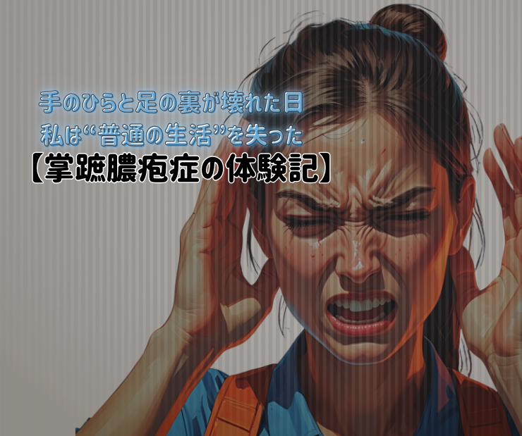 手のひらと足の裏が壊れた日、私は“普通の生活”を失った【掌蹠膿疱症の体験記1】