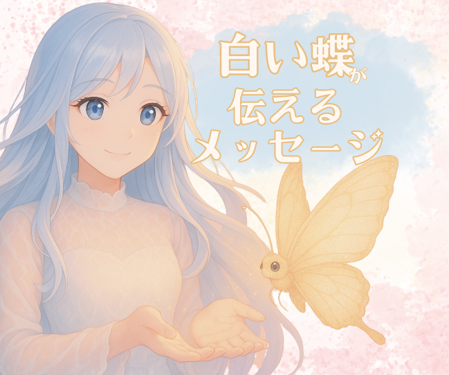 🦋白い蝶が伝えるスピリチュアルメッセージ｜体験から読み解く“魂のサイン”