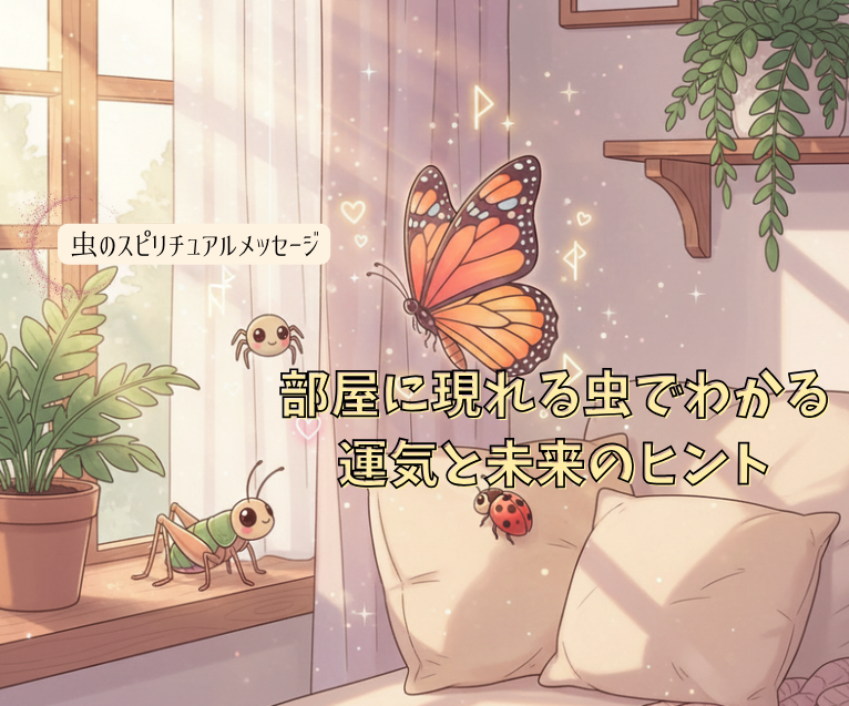 虫のスピリチュアルメッセージ｜部屋に現れる虫でわかる運気と未来のヒント