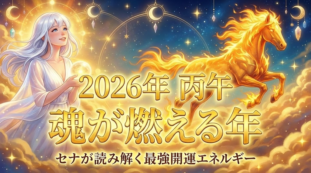 🎍 2026年、魂の炎が静かに燃え上がる──セナが読み解く「丙午（ひのえうま）」のエネルギー