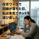 在宅ワークで回線が落ちた日、私は本気でネットを選び直した。