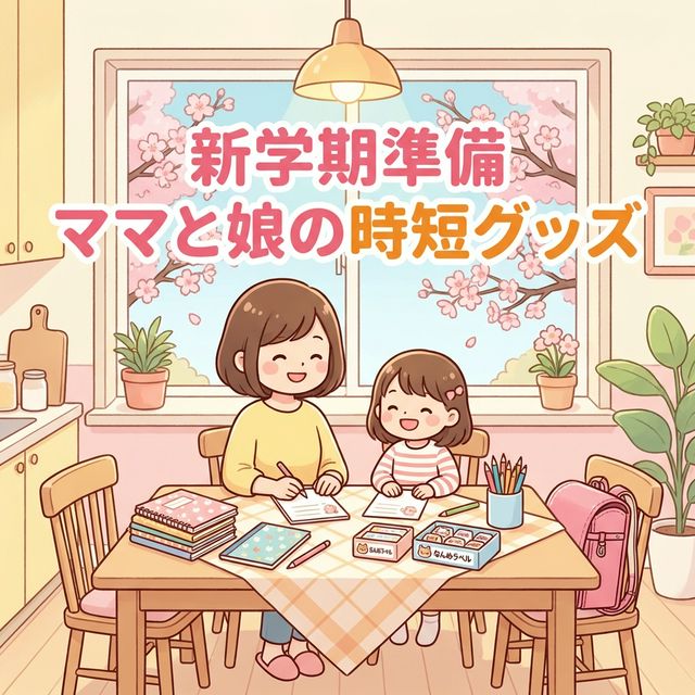 新学期の持ち物準備🌷ママと娘の「名前つけ地獄」を救った時短グッズ5選